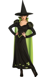 F1770 Women Halloween Costume  Adult Wicked Witch Dress